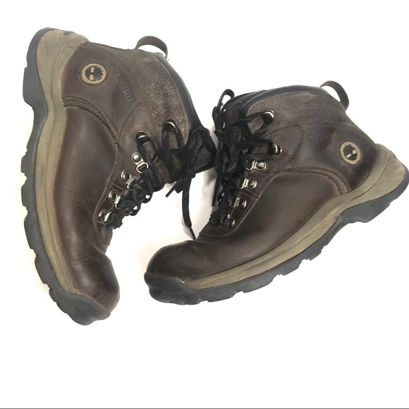 Timberland Women's Dark Brown Lace-Up Boots  -size 9 - Picture 2 of 8